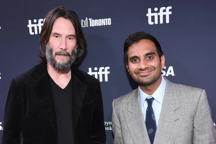 Aziz Ansari Says It Was ‘Mind-Blowing’ Working with ‘Icon’ Keanu Reeves: ‘He’s Pretty Mysterious’ (Exclusive)