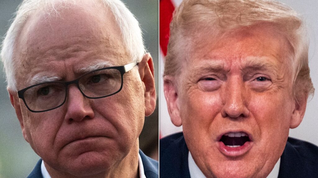 Tim Walz Says Trump Must Release Medical Tests Amid Signs He’s ‘Fading’