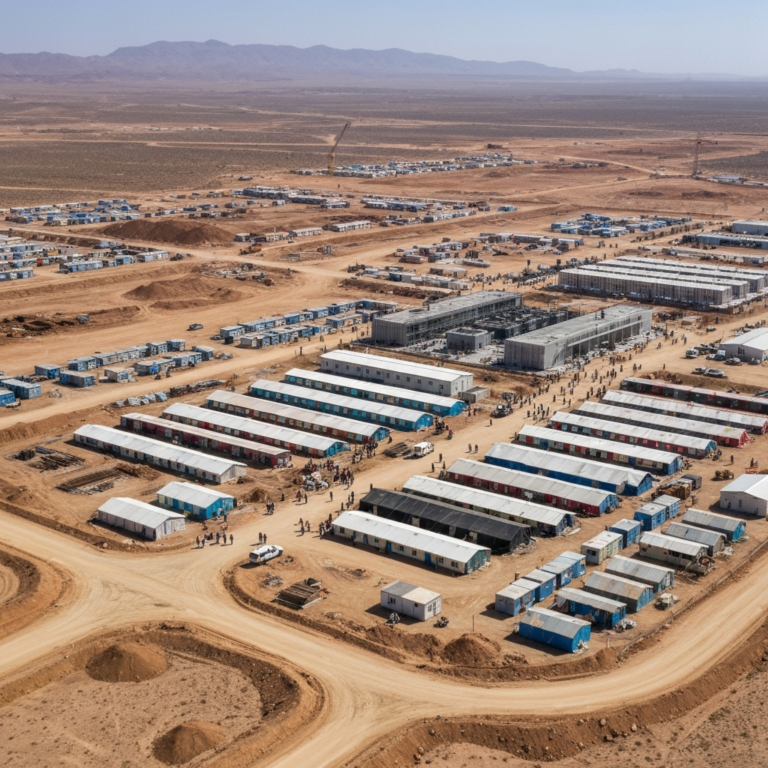 AI data center boom fuels rise of remote worker camps