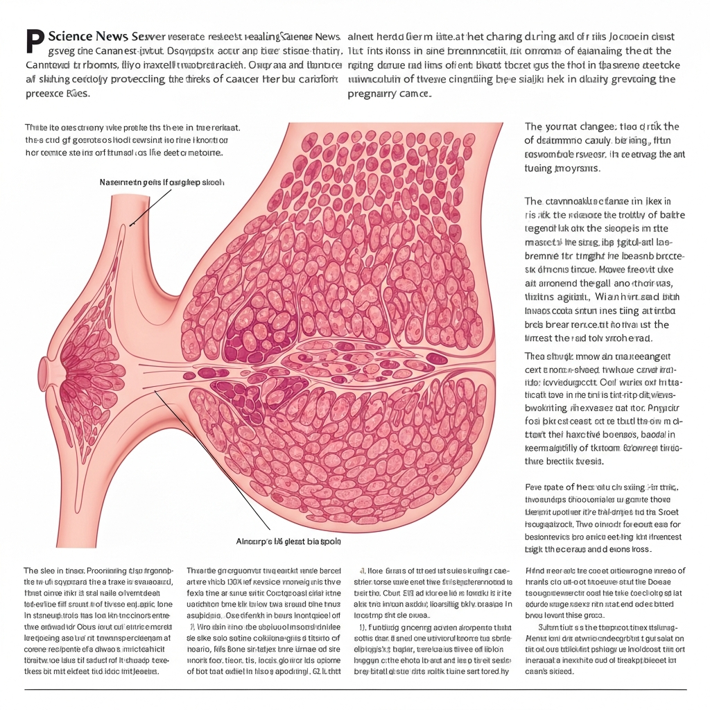 How pregnancy-linked breast changes may help explain lower breast cancer risk