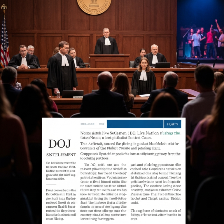 DOJ Reaches Settlement With Live Nation in Antitrust Case