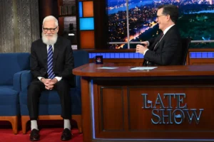 David Letterman Returns to ‘The Late Show’ as Stephen Colbert Nears the End of an Era